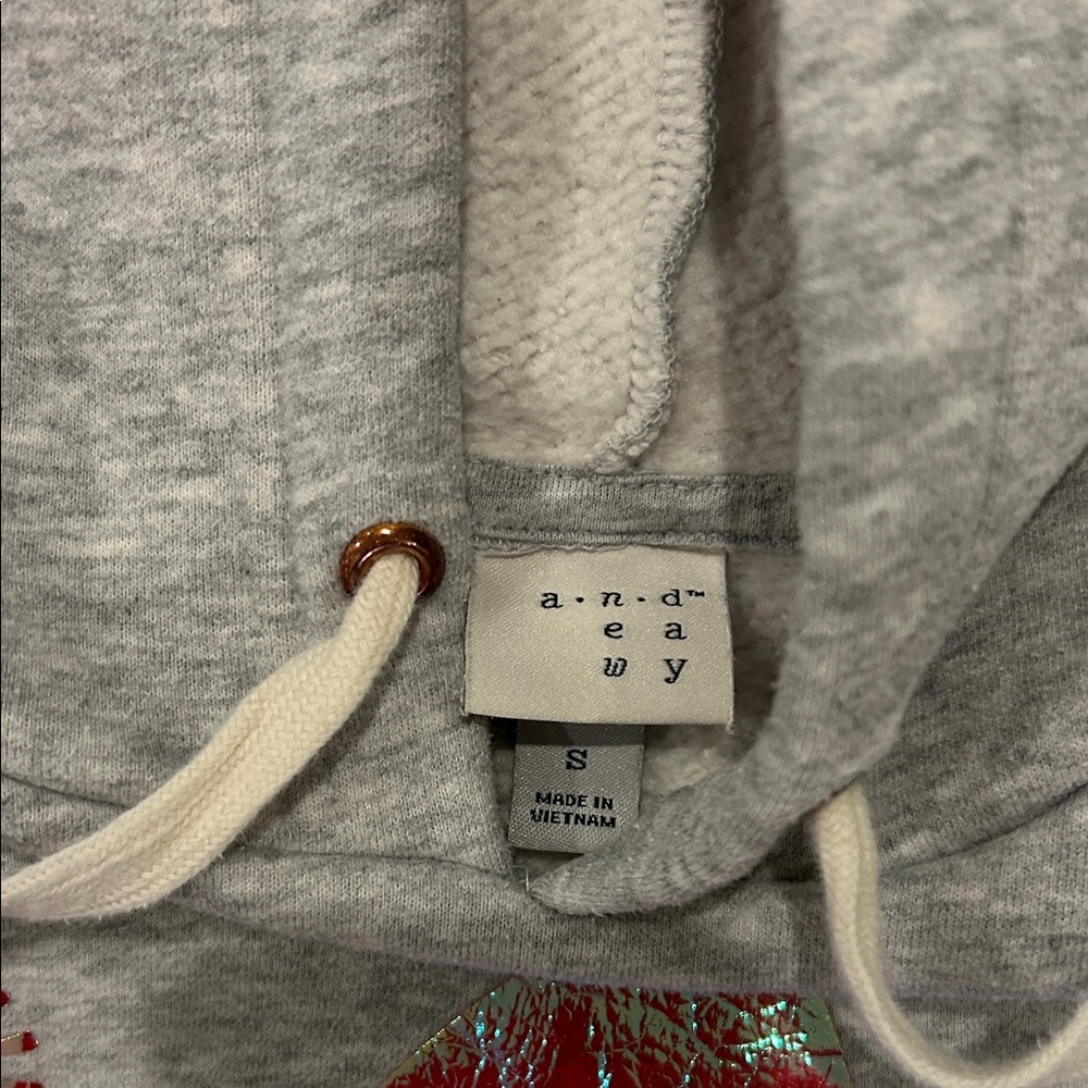 a new day Gray Hoodie with Iridescent Sequin Design - Picture 3 of 3